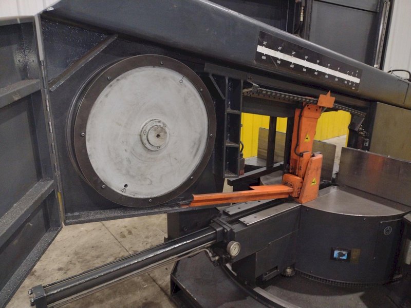 16&quot; X 28&quot; COSEN MODEL #SH-710LDM HORIZONTAL 60° MITERING BAND SAW: STOCK #23643