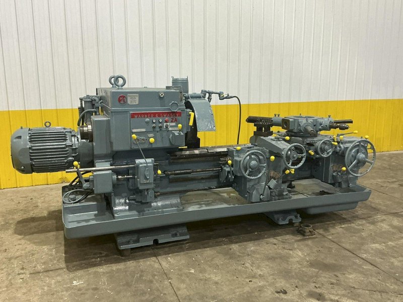 2A WARNER &amp; SWASEY MODEL #M-3470 CROSS SLIDING TURRET LATHE: YOBRO #25009