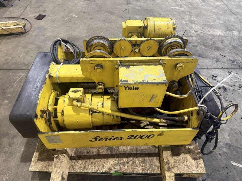 5 TON YALE PATRIOT SERIES 2000 UNDERHUNG CRANE HOIST WITH POWER TROLLEY : YOBRO #25281