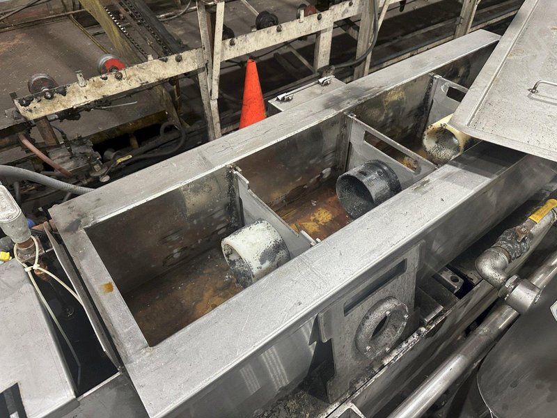 4" CAPACITY ULTRASONIC BAR &amp; TUBE CONTINUOUS WASHER: STOCK #22589