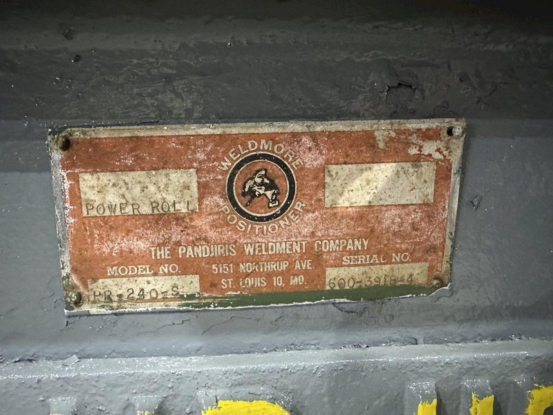 120 TON (240,000 LBS) RANSOME PANDJIRIS POWERED TANK TURNING ROLLS, POWER &amp; IDLER: STOCK #23142