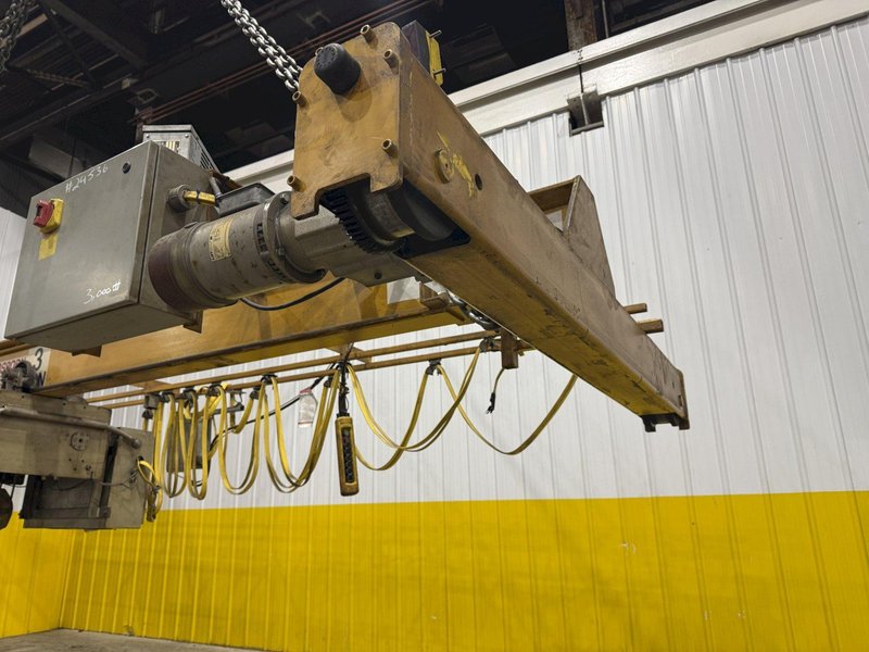 3 TON X 20' OSBORN SINGLE GIRDER CRANE W/ DETROIT HOIST: YOBRO #24536