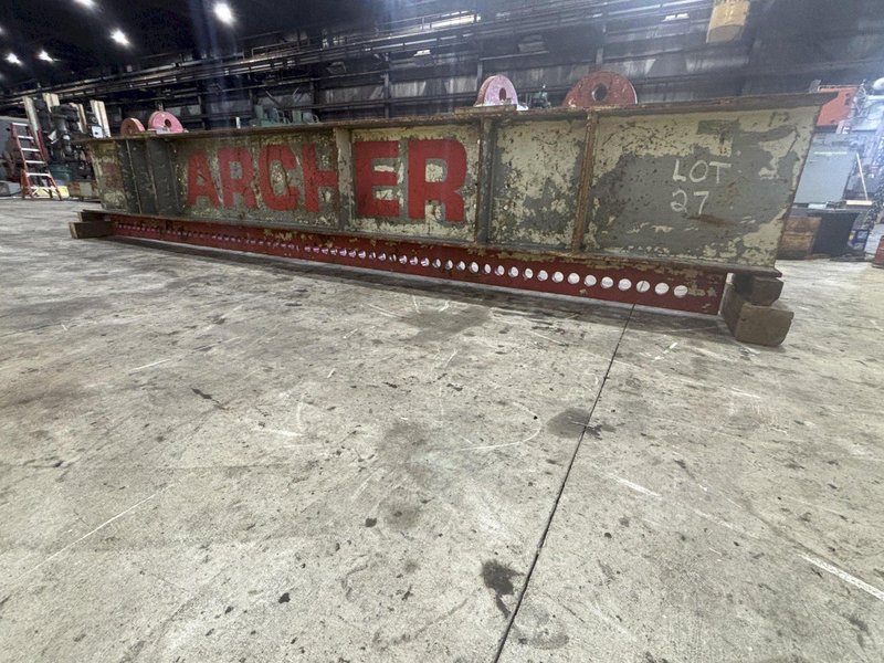 55 TON X 17’ LONG ARCHER STEEL SPREADER BAR / LIFTING BEAM: STOCK #22976