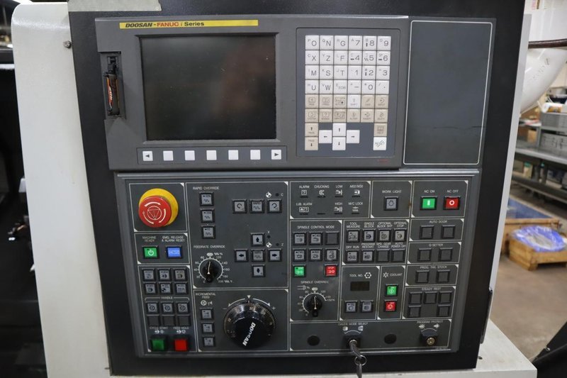 Doosan Lynx 300M CNC Turning Center with Live Milling, 12 Station Turret, 10&quot; 3-Jaw Chuck, Tailstock, Tool Presetter, Parts Catcher, Chip Conveyor- Auction Item