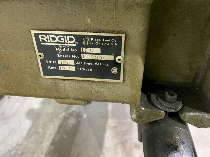4" RIGID MODEL # 1224 BOLT &amp; PIPE THREADER: STOCK #81398