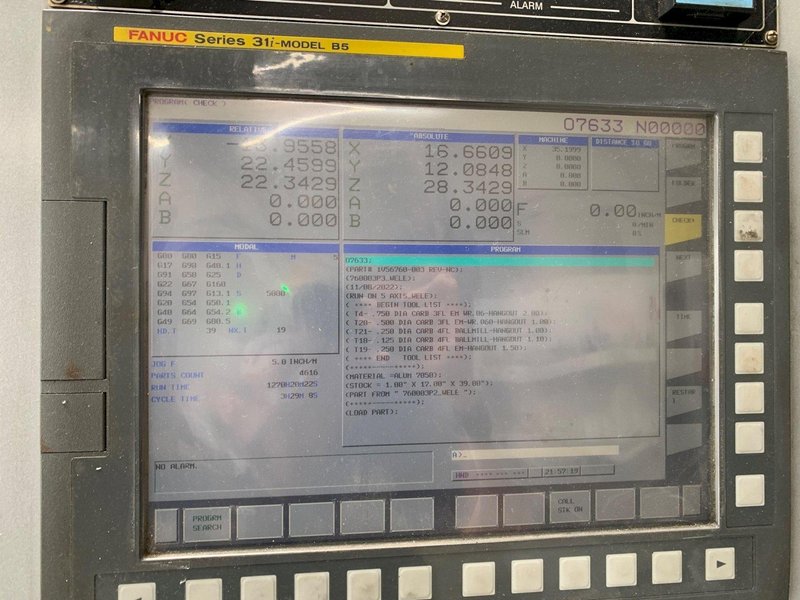 Toyoda Wele UA-2090 5 Axis Machining Center Universal Machining Center