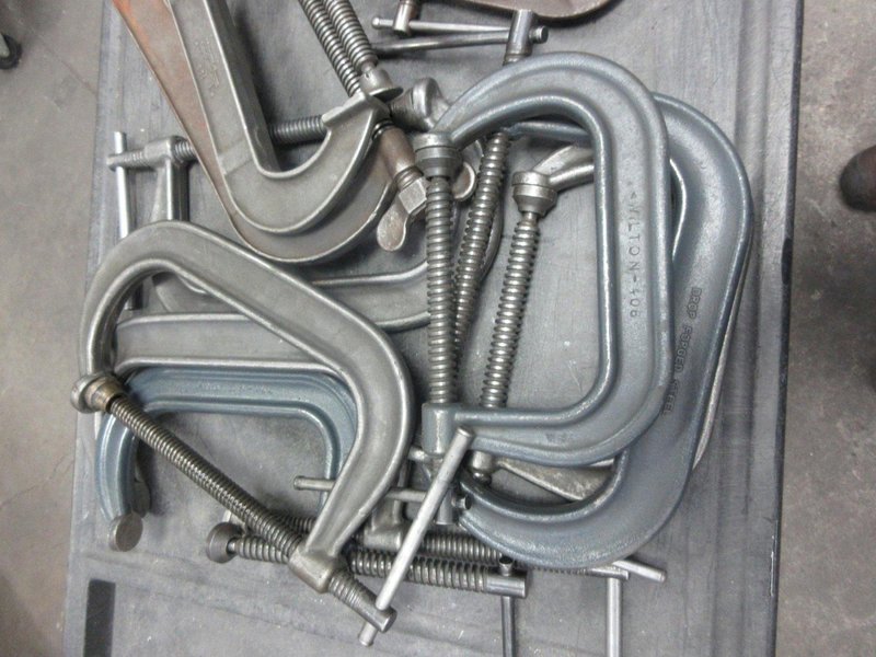 Large Variety of C-Clamps- Auction Item