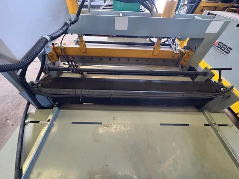 36&quot; TUFF RIB 1.5 SERIES 16 STAND AG PANEL ROLL FORMER LINE WITH PRECUT TRIM BLANK OPTION AND 10,000LBS MANUAL UNCOILER STOCK# 4163