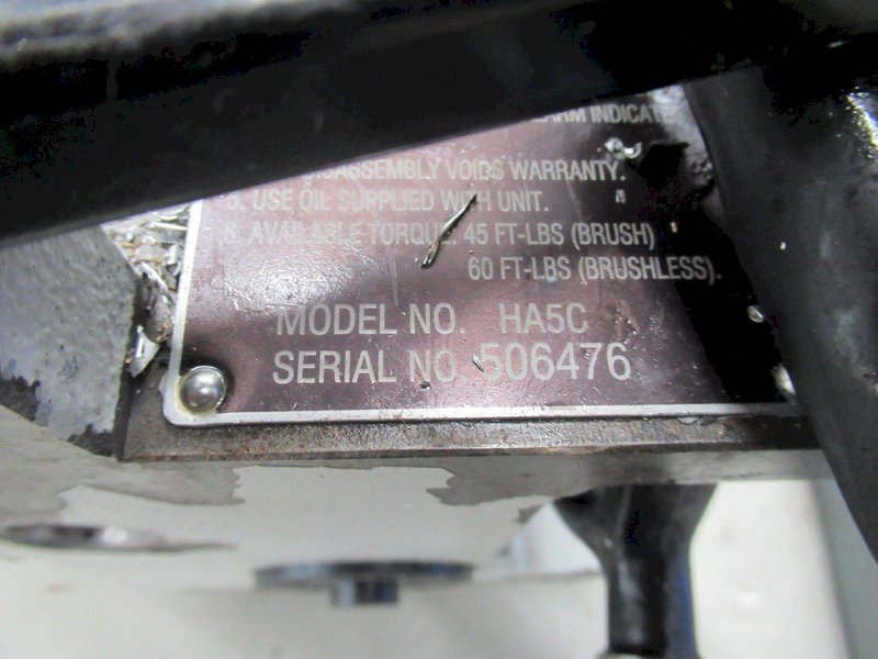 Haas HA5C Programmable Rotary Table, 5C Lever Collet Closer, Brush Drive Motor, Cable and Connector