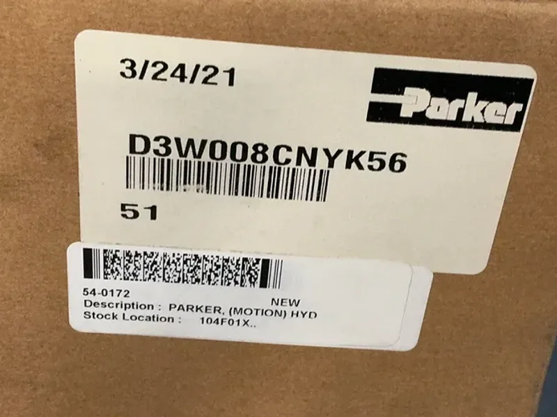Parker Industrial Hydraulic Valve - D3w008cnyk56