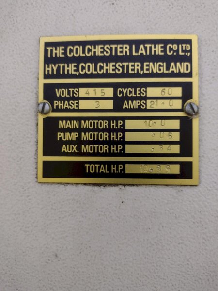 13&quot; X 50&quot; CLAUSING COLCHESTER MODEL #13 ENGINE LATHE 1.65&quot; HOLE: STOCK #23357