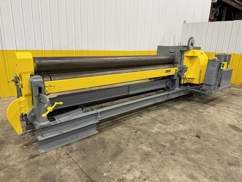 10&#039; X 1/4&quot; BERTSCH MODEL #7A INITIAL PINCH 3 ROLL MECHANICAL PLATE BENDING ROLL: YOBRO #23745