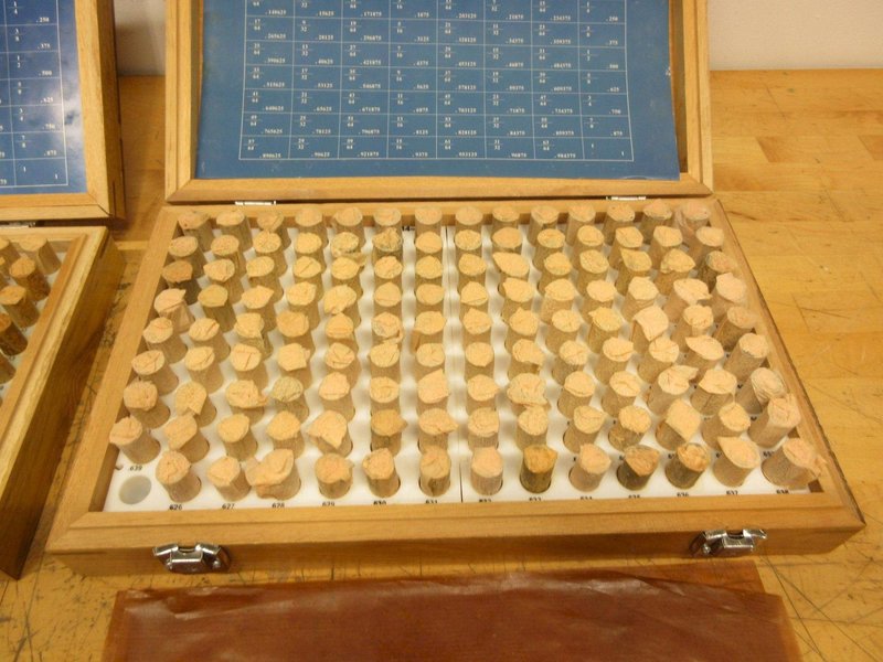 Changda .501" - .625" and .626" - .750" Minus Pin Gage Sets in Wooden Cases, ***All New Pins Still Wrapped***- Auction Item