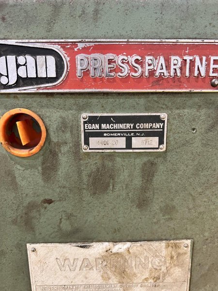 4,000 LBS X 20&quot; EGAN MODEL #M-401-20 PULL OFF UNCOILER COIL REEL: STOCK #21120