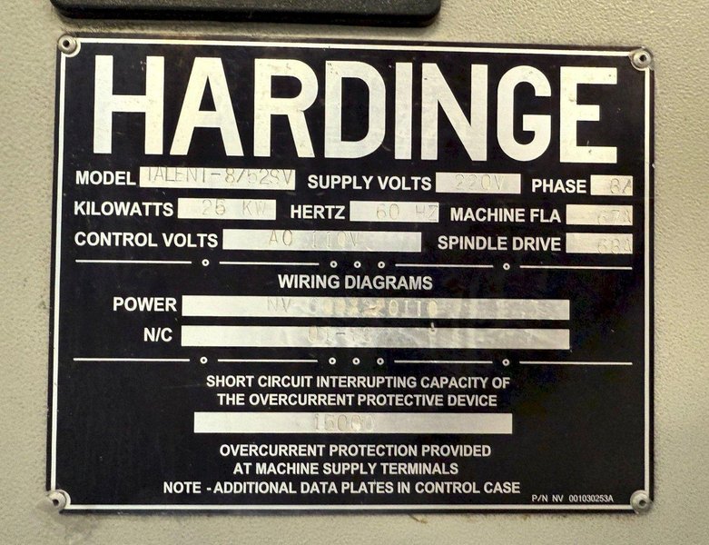 Hardinge Talent 8/52-SV CNC Turning Center – Lathe