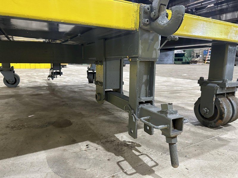 10,000 LBS X 120” X 78” HEAVY DUTY ROLLING TRANSFER CARTS: STOCK #19972