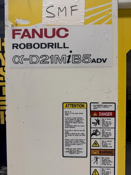 2018 Fanuc Robodrill a-D21MiB5 Adv Used CNC Vertical Machining Center For Sale