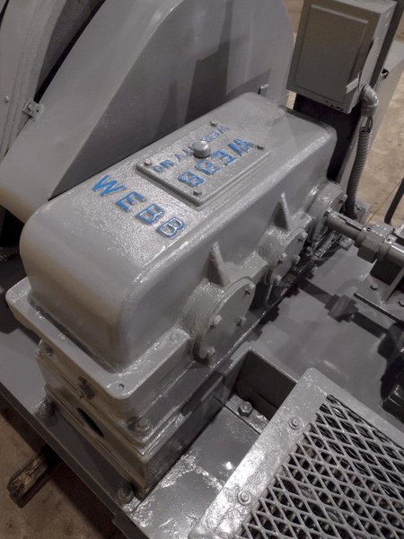 10' X 1/4" WEBB MODEL #6L INITIAL PINCH 3 ROLL PLATE ROLL: STOCK #18988