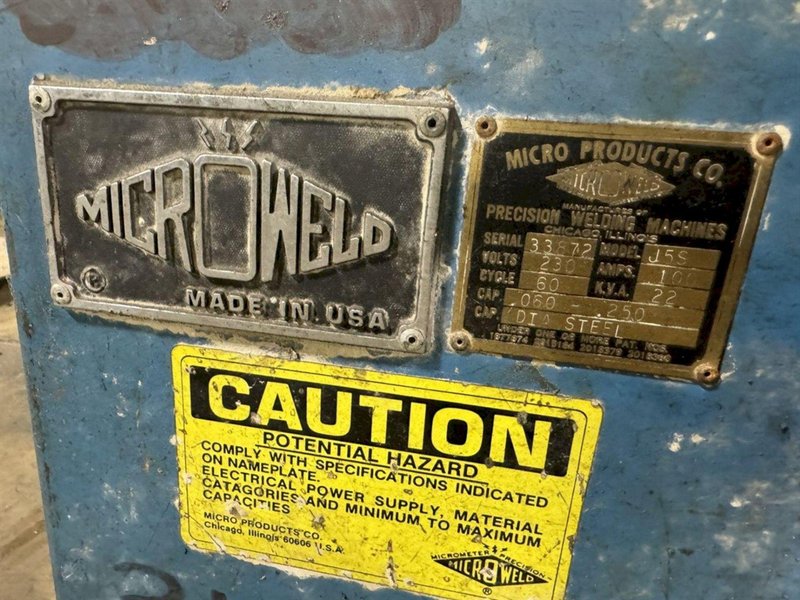 1/4&quot; Microweld Model J5S Butt Welder