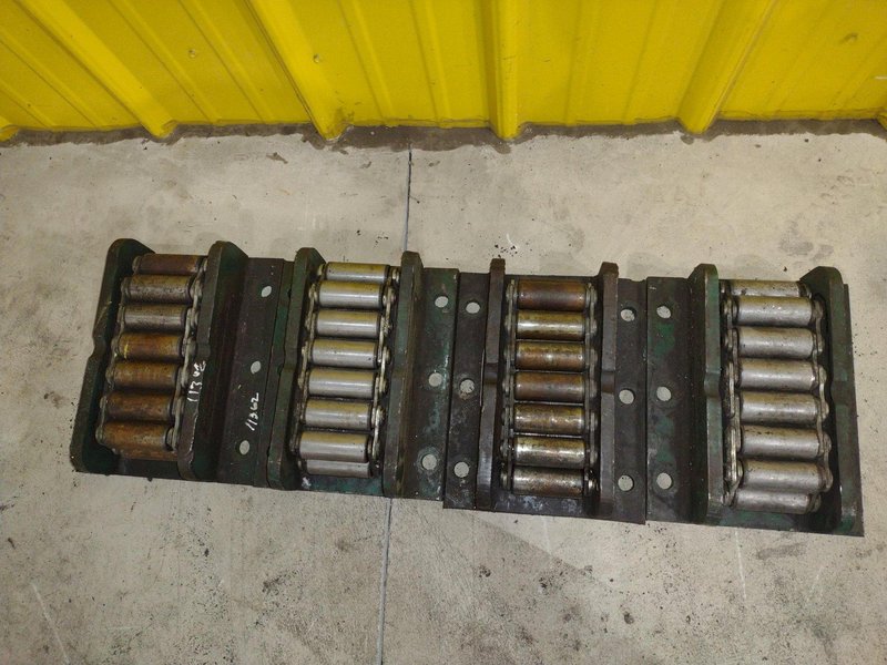 (4) 15 TON HILLMAN ROLLER TYPE MODEL #15-0T NARROW MACHINE SKATES: STOCK #23002