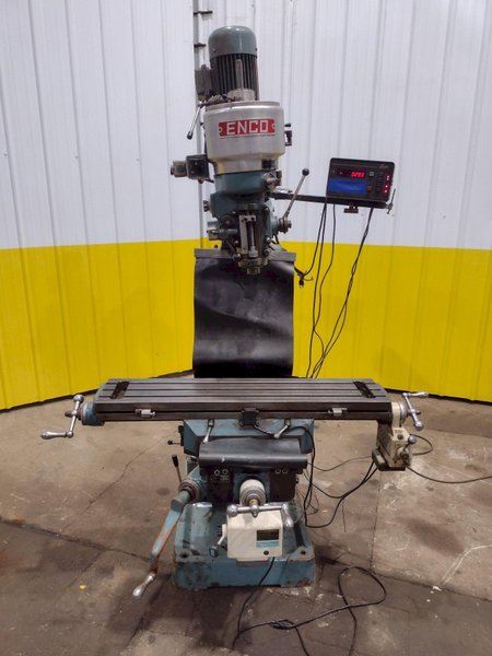 2 HP ENCO MODEL #100-1527 VERTICAL MILLING MACHINE: STOCK #20714