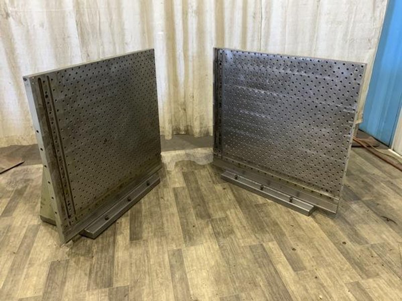 1 SET OF 43-1/2&quot; X 42&quot; DRILLED AND TAPPED ANGLE PLATES STOCK #79691