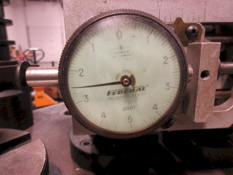 Kennametal Tool Presetting Table On Heavy Duty Steel Table; Starrett Micrometers, Federal Dial Indicators- Auction Item