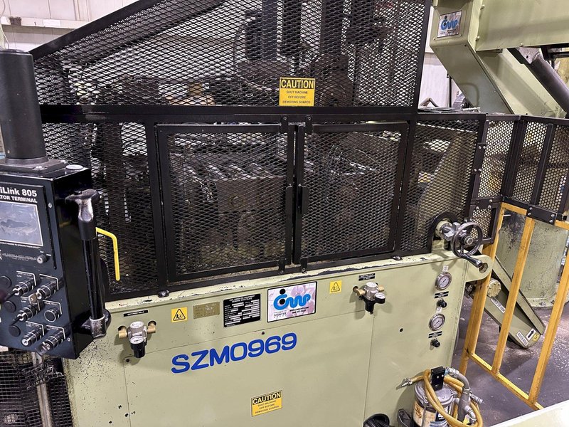 220 TON AIDA #NCI-200(2) PRESS LINE, COMPLETE WITH CWP SPACE-SAVER COIL FEED LINE: STOCK #22209