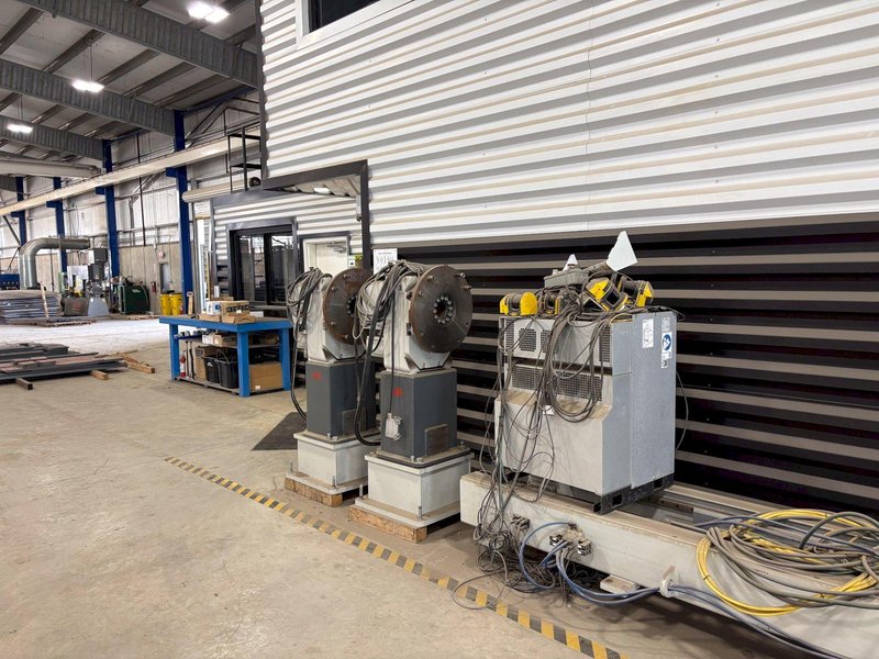 2021 ABB MODEL #IRB 4600 ROBOT WELDING SYSTEM WITH PRESTON EASTIN WELDING FIXTURE: STOCK 21175