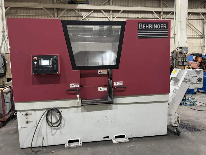 USED BEHRINGER 20" X 16" DUAL POST AUTOMATIC BANDSAW MODEL HBE 411A, Year: 2021