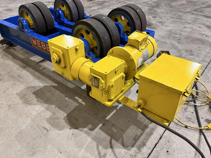 6,000 LBS WEBB MODEL #T6-PWR-IDL TANK TURNING ROLLS, POWER ROLL &amp; IDLER: STOCK #21645