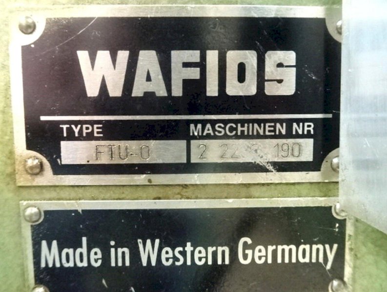 Wafios Model FTU-0 Spring Coiling Machine