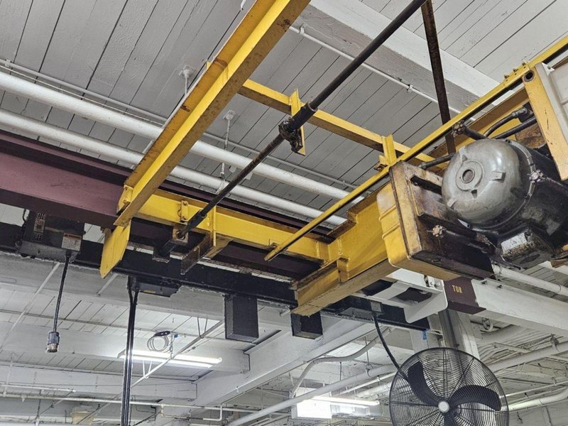 5 TON X 25' PROGRESSIVE SINGLE GIRDER OVERHEAD BRIDGE CRANE: YOBRO #25381