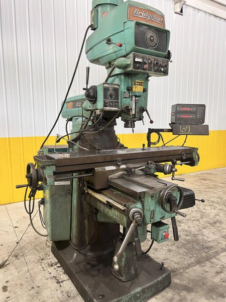 4 HP BRIDGEPORT SERIES 2 VERTIICAL MILL: STOCK #21268