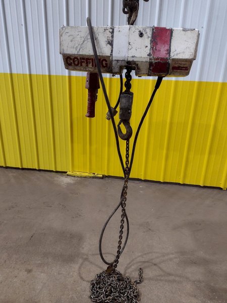 1-1/2 TON COFFING MODEL EC-2012.3 ELECTRIC CHAIN HOIST: STOCK 18706