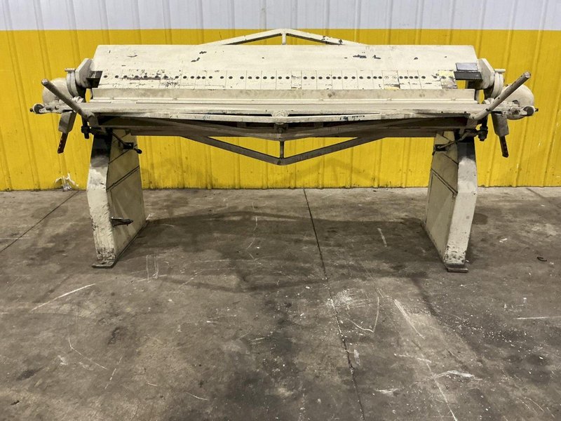 72" X 12 GAUGE NATIONAL MODEL #U7212 MANUAL BOX &amp; PAN FINGER BRAKE: YOBRO #25672