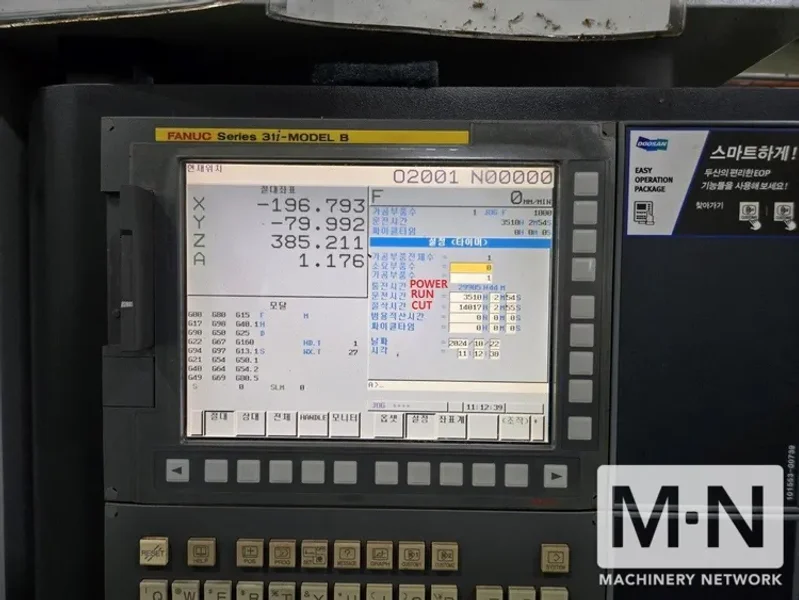 Doosan NHM-8000 CNC Horizontal Machining Center, 2022