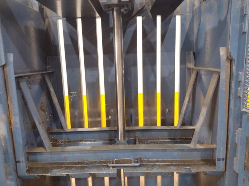 60" x 30" JV CRAM-A-LOT MODEL #60 DOWNSTROKE CARDBOARD VERTICAL BALER: STOCK #23602