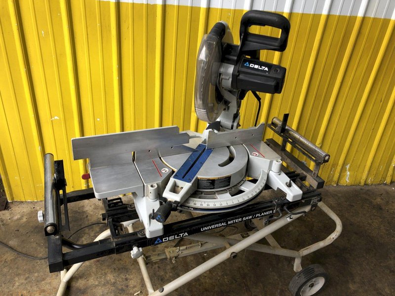 12&quot; DELTA MODEL 36-255L COMPOUND LASER MITER SAW WITH STAND: STOCK 19214