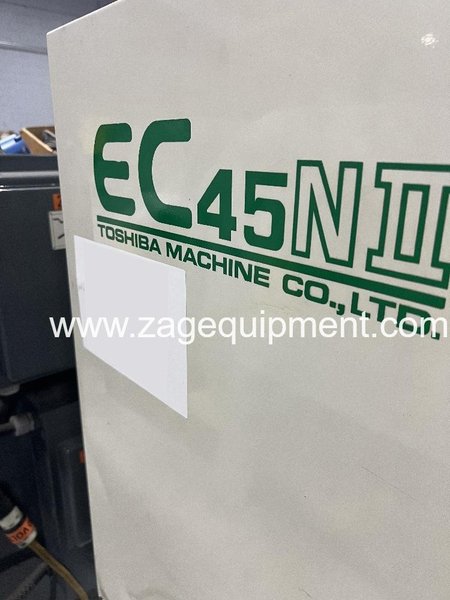 Toshiba Used EC45N II Electric Injection Molding Machine, 44 Ton, Yr. 2010, 1.23 oz.