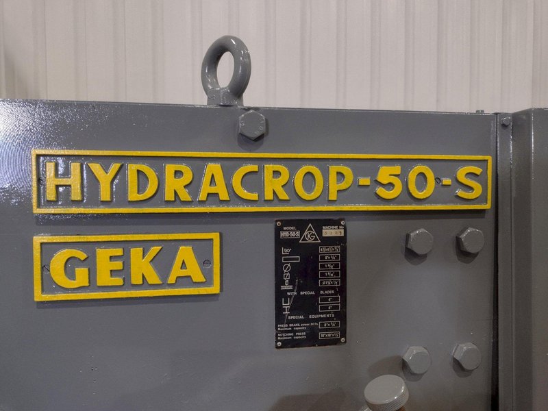 50 TON GEKA MODEL #HYD-50-S HYDRUALIC IRONWORKER: YOBRO #23976