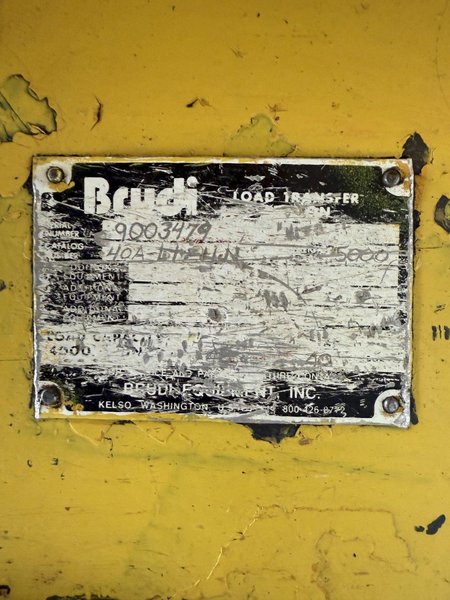 BRUDI HYDRAULIC PALLET CHANGER / LOAD TRANSFER STATION. STOCK # 0445925.