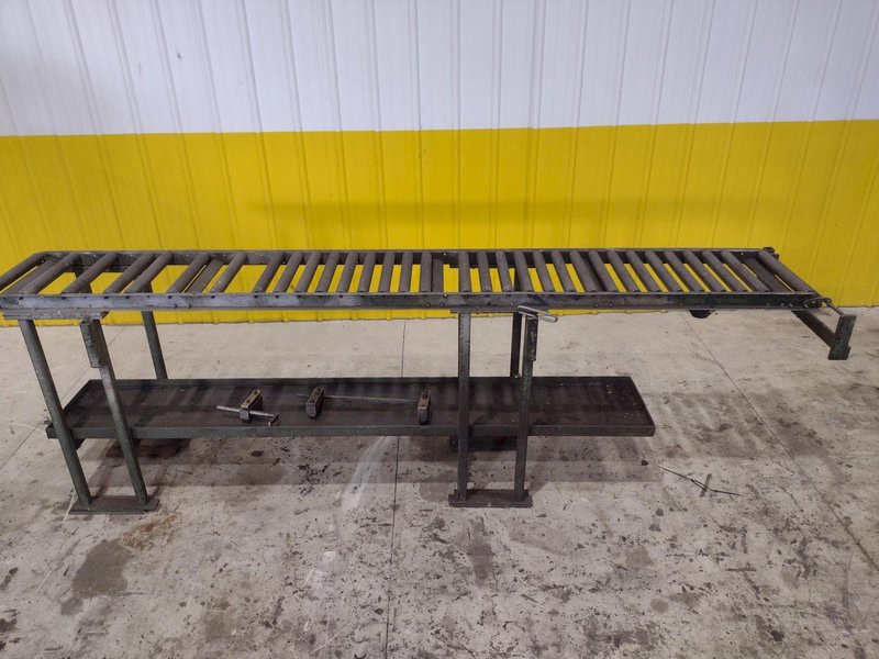 120&quot; LONG X 16&quot; WIDE X 39&quot; ROLLER CONVEYOR: STOCK #21840