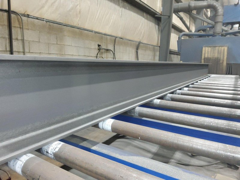 4 WHEEL PANGBORN MODEL #ES-1821-109 ROTOBLAST STRUCTURAL STEEL BLAST MACHINE: YOBRO #24788