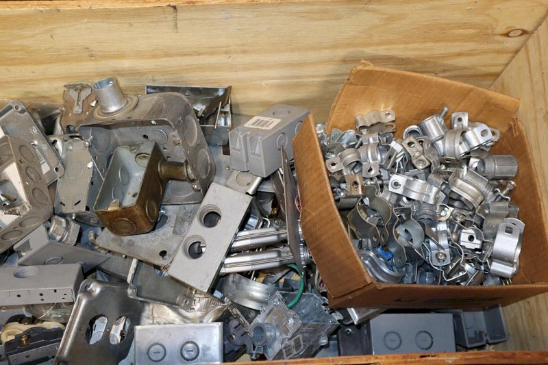 Large Assortment of Electrical / Electrician Hardware – Boxes, Connectors, Terminals, Straps &amp; More- Auction Item