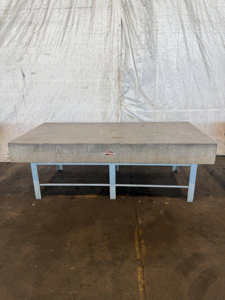 96&quot; X 48&quot; X 10&quot; GRANITE SURFACE PLATE W/ STAND. STOCK # 0880925.