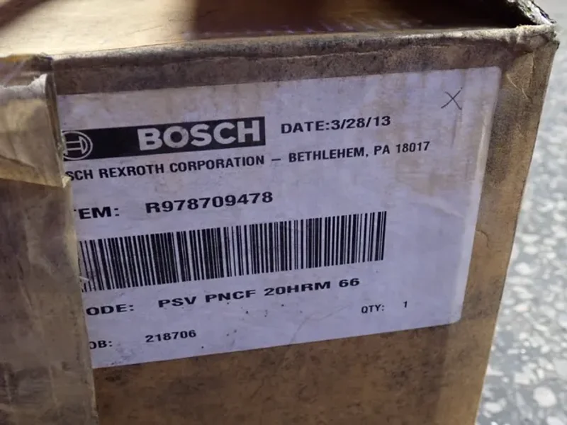 BOSCH 2000 PSI SILENT VANE PUMP  -  6925846 / PSV-PNCF-20HRM-66