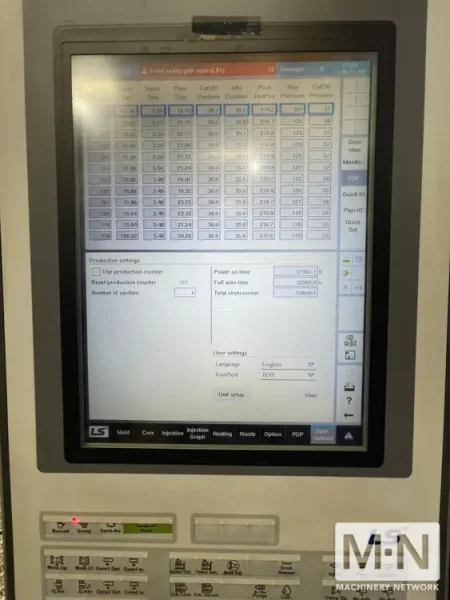 2545 TON 385 OZ LS MTRON MODEL THE ONE 2300 HYBRID INJECTION MOLDING MACHINE MFG 2021/2019 (4) AVAILABLE