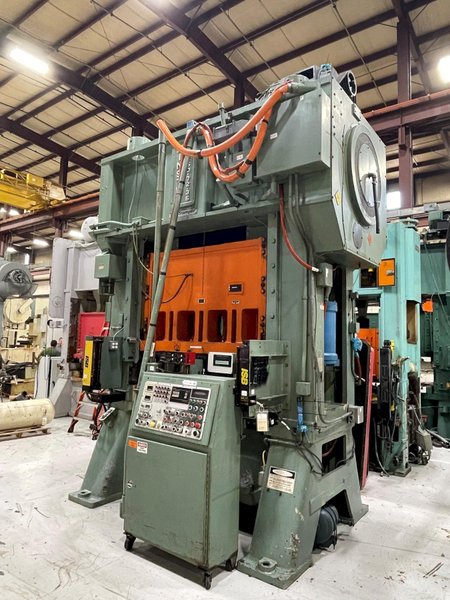 250 Ton MINSTER E2-250-72-36 Hevi-Stamper Straight Side Mechanical Metal Stamping Press, New 1988