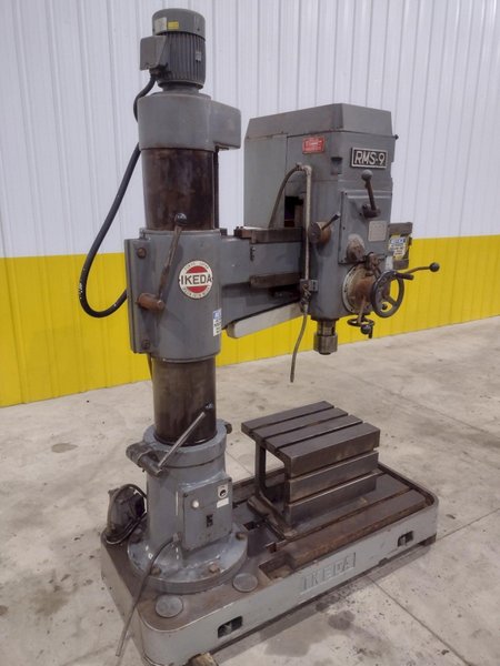 3&#039; x 9&quot; IKEDA MODEL #RMS9 RADIAL DRILL: STOCK #20768